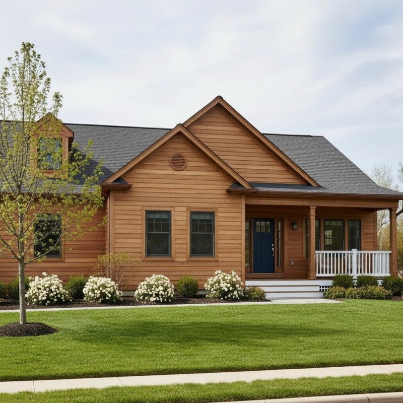 Wood Rain Gutter Installation